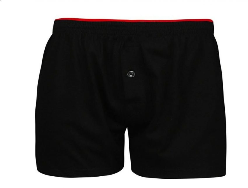 Boxer βαμβακερό με κουμπί